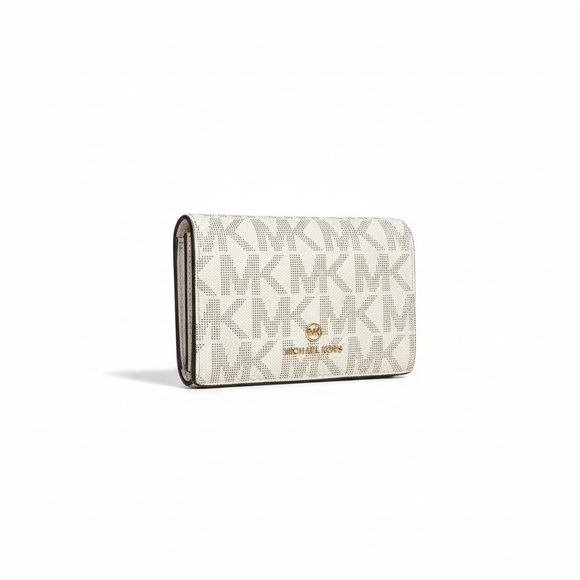 Michael Kors Handbags - Michael Kors Cream Monogram Wallet